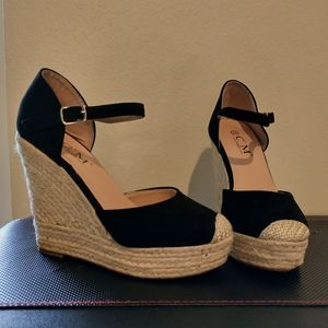C'M Paris Brand Espadrille Wedges